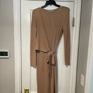Antonio Melani Light Camel Cashmere Dress MIDI Length